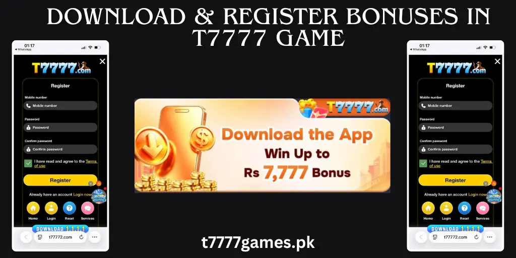 Download and Register T7777